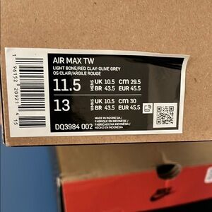 Nike Air Max TW - Light Bone and Red Clay 🔥🔥🔥‼️